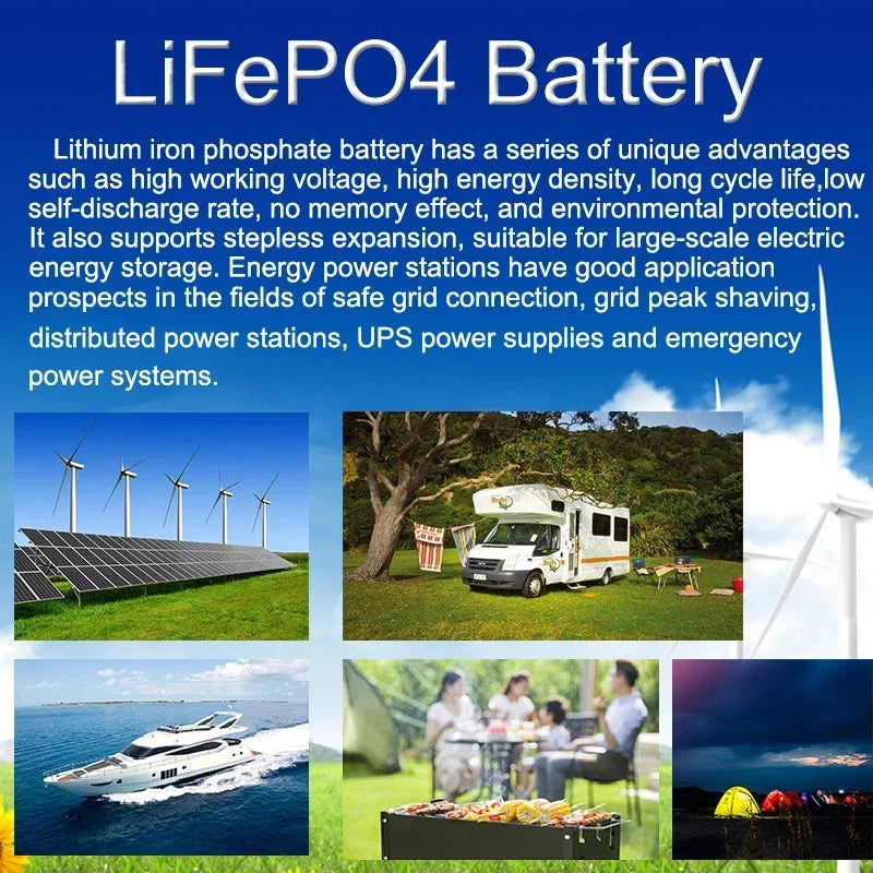 DIANKAISHOU  A-grade 3.2V 340AH 10000 cycles Lifepo4 rechargeable battery DIY 12V 24V 48V electric boat solar system tax-free