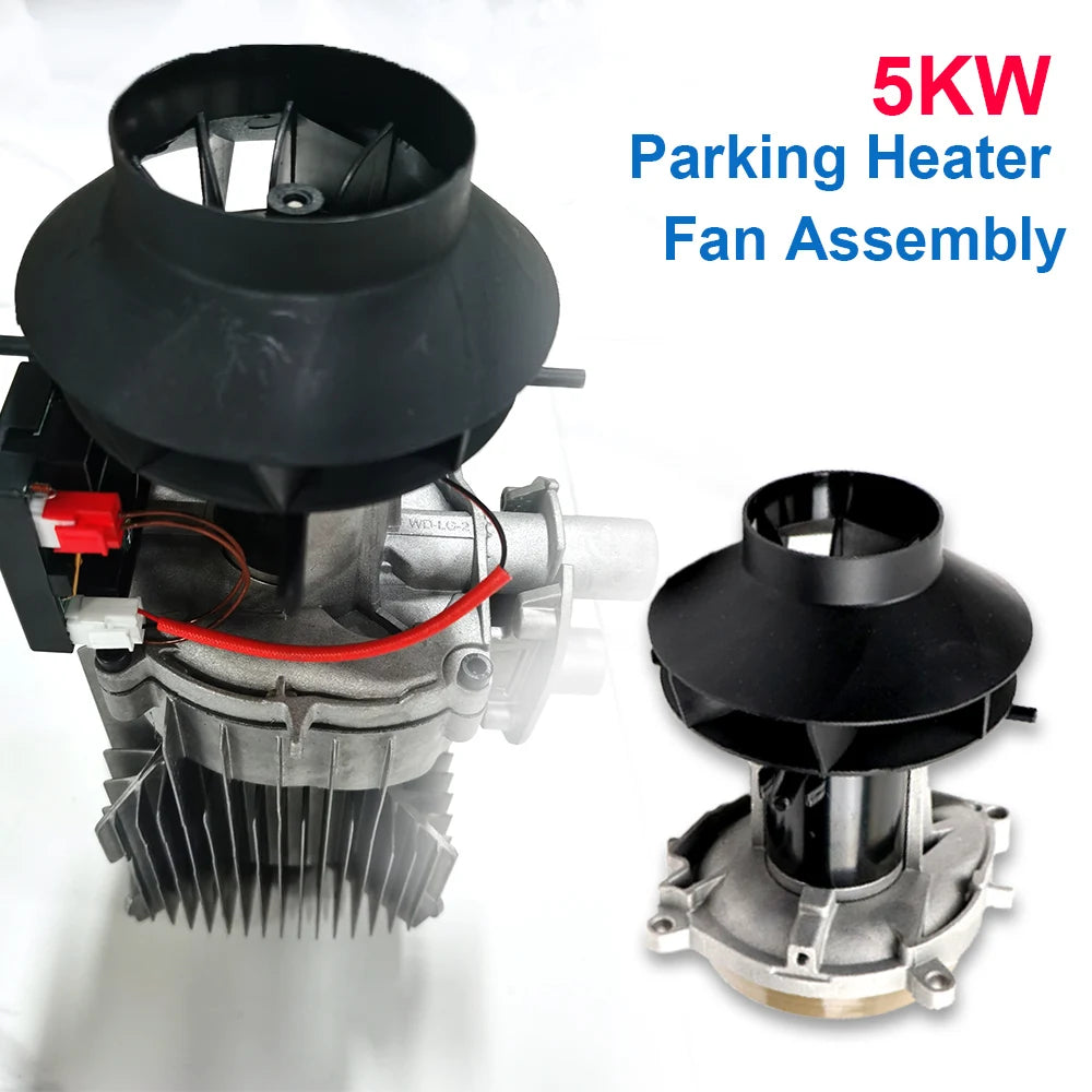 12V/24V 5KW Air Parking Heater Blower Combustion Fan Assembly Motor Start Engine Parts Diesel Air Parking Heaters D2 D4 Air Fan
