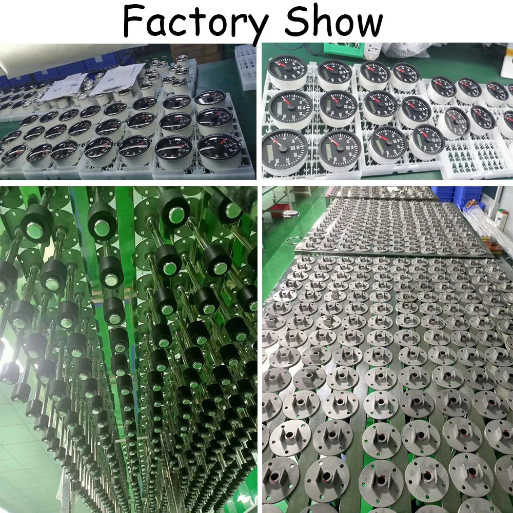 Water Level Gauge Water Level Sensor 52mm Water Level Meter Indicator With Red Light 100-500mm 0-190 Ohm Sensor 12V24V Custom