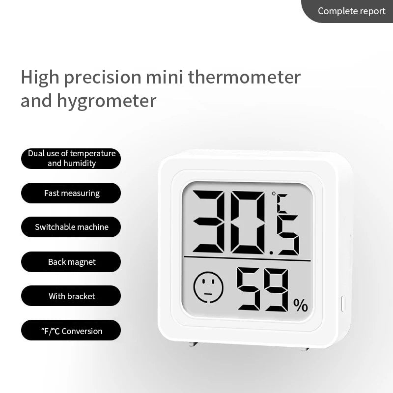 LCD Digital Thermometer Hygrometer Indoor Room Electronic Temperature Humidity Meter Sensor Gauge Weather Station For Home ﻿