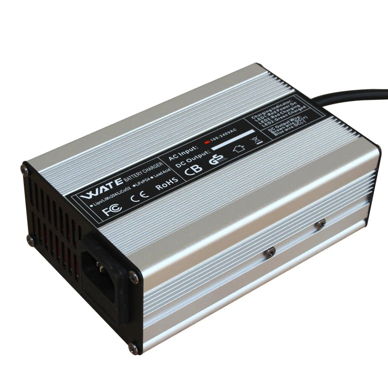 54.6V 5A Charger Smart Aluminum Case Is Suitable For 13S 48V Li-ion Lipo Battery  Fast Charger