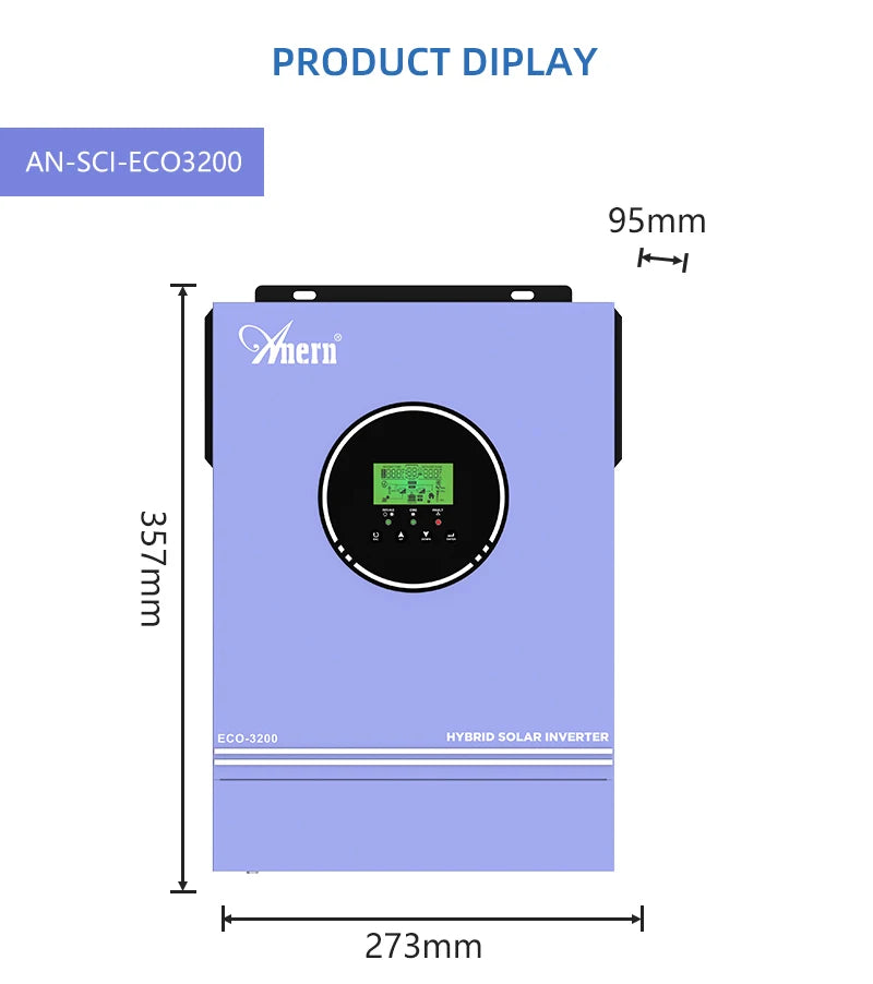 Solar Off Grid Inverter Hybrid 3600W 4200W 6200W Hybrid Solar Inverter Controller 24V 48V 220V 120A MPPT Hybrid Inverter