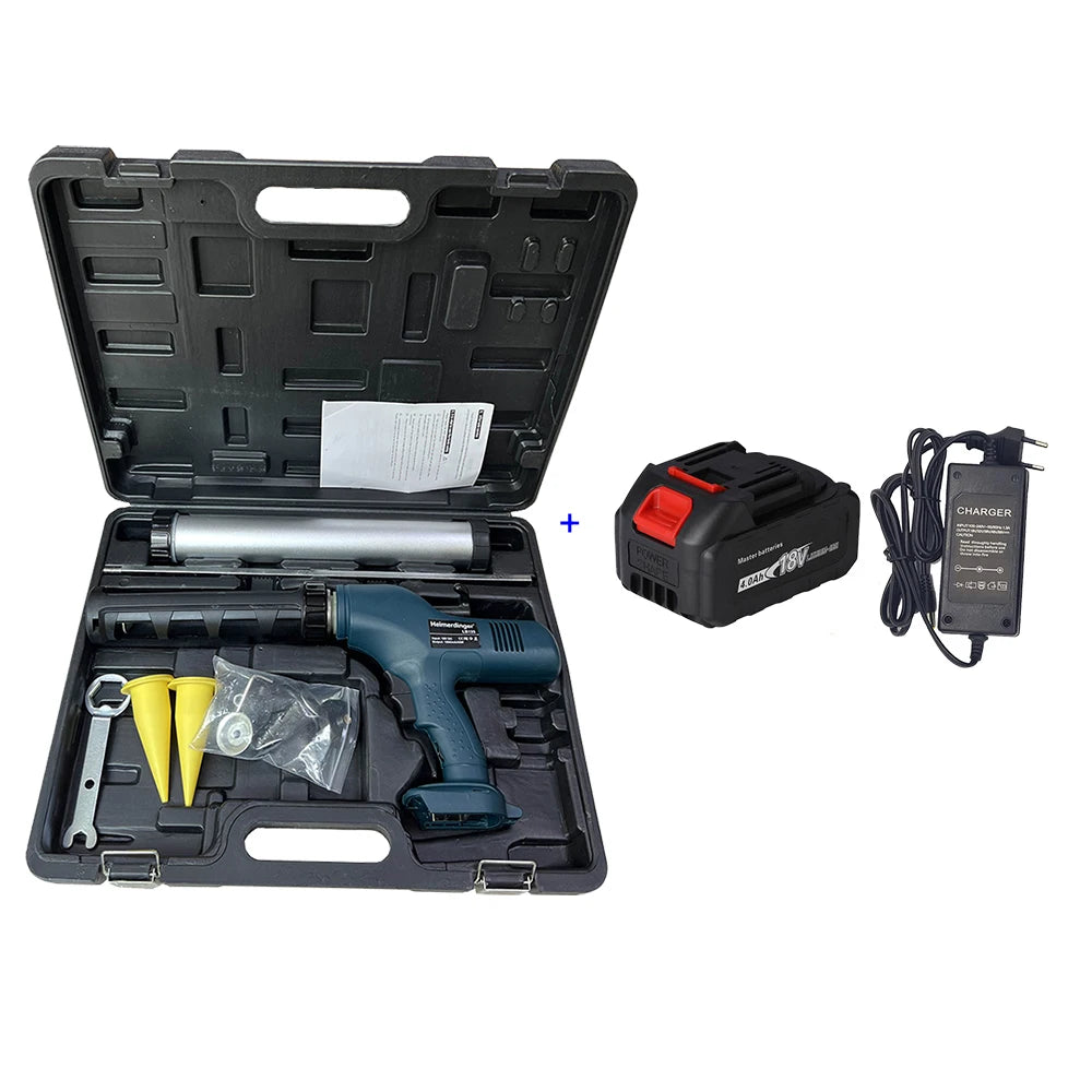 18V Battery Cordless Eelectric silicone Tool,Caulk and Adhesive Gun,Sealant Mastic Gun,Seam Filling Gun,Ceramic Tile Repair Tool