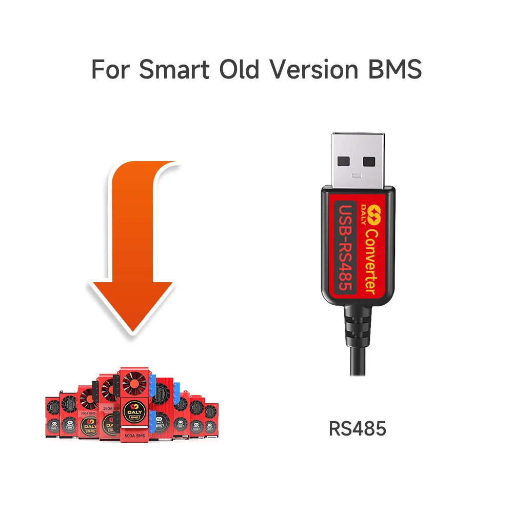Daly Smart BMS Accessory WIFI Bluetooth USB To UART RS485 Cables Module NTC Battery SOC Capacity Indicator LCD Screen Board
