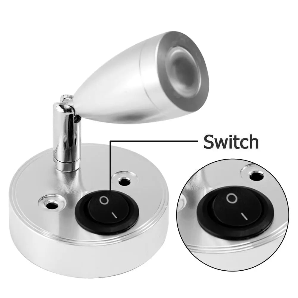 12V LED Interior Reading Lights Switch Campervan Boat Wireless Portable Auto Interior Lamp Rv Camper Accessories