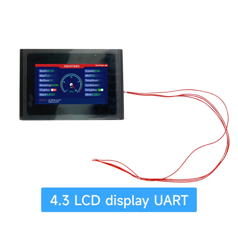 Smart BMS accessory bluetooth UART RS485 cable CANbus Power Board LCD dispay for daly 8S 10s 13s 14s 16S 20S BMS 100BALANCE