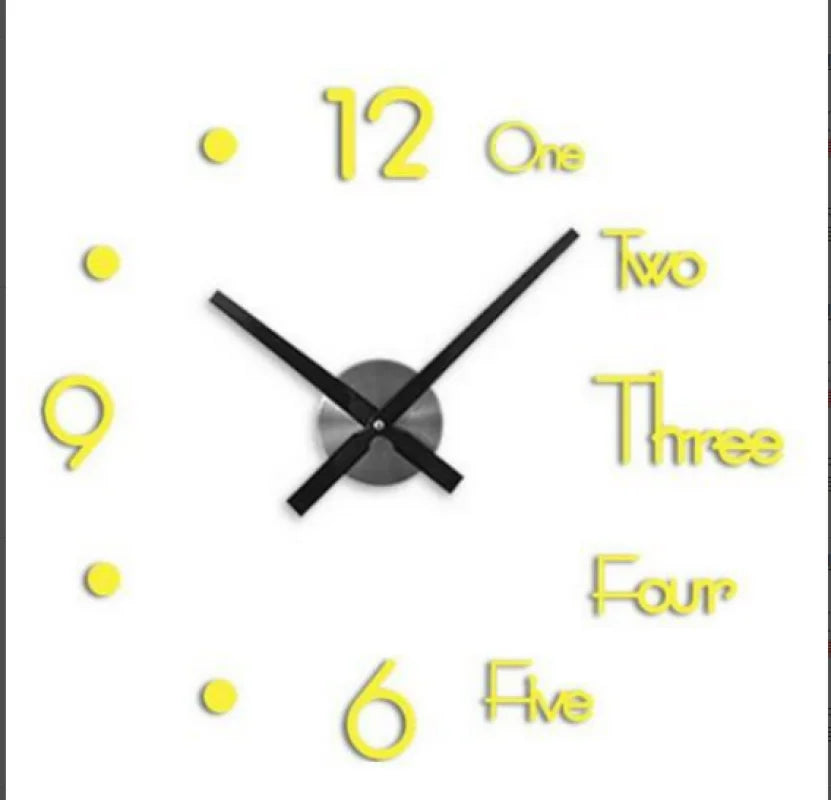 2025 Modern Design Large Wall Clock 3D DIY Quartz Clocks Fashion Watches Acrylic Mirror Stickers Living Room Home Decor Horloge