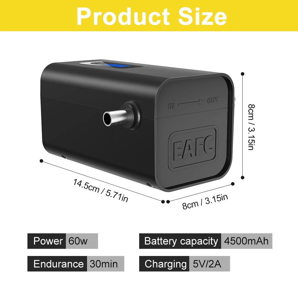 12V 60W Wireless Diesel Fluid Self Priming Oil Quick Extract Transfer Pump Oil Change Pump Extractor Car Engine Oil Pump