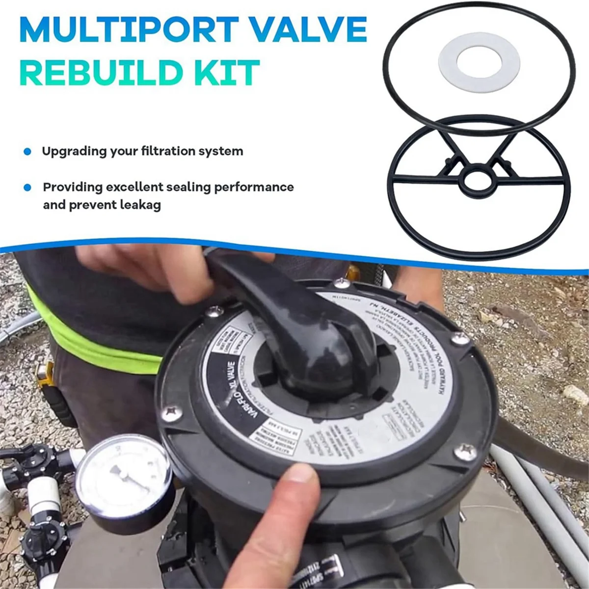 A57T Spider Gasket Kit Pool Sand Filter Valve Seal Gasket Parts for Hayward Sp0714t Vari-Flo XL Valve and SPX0714CA