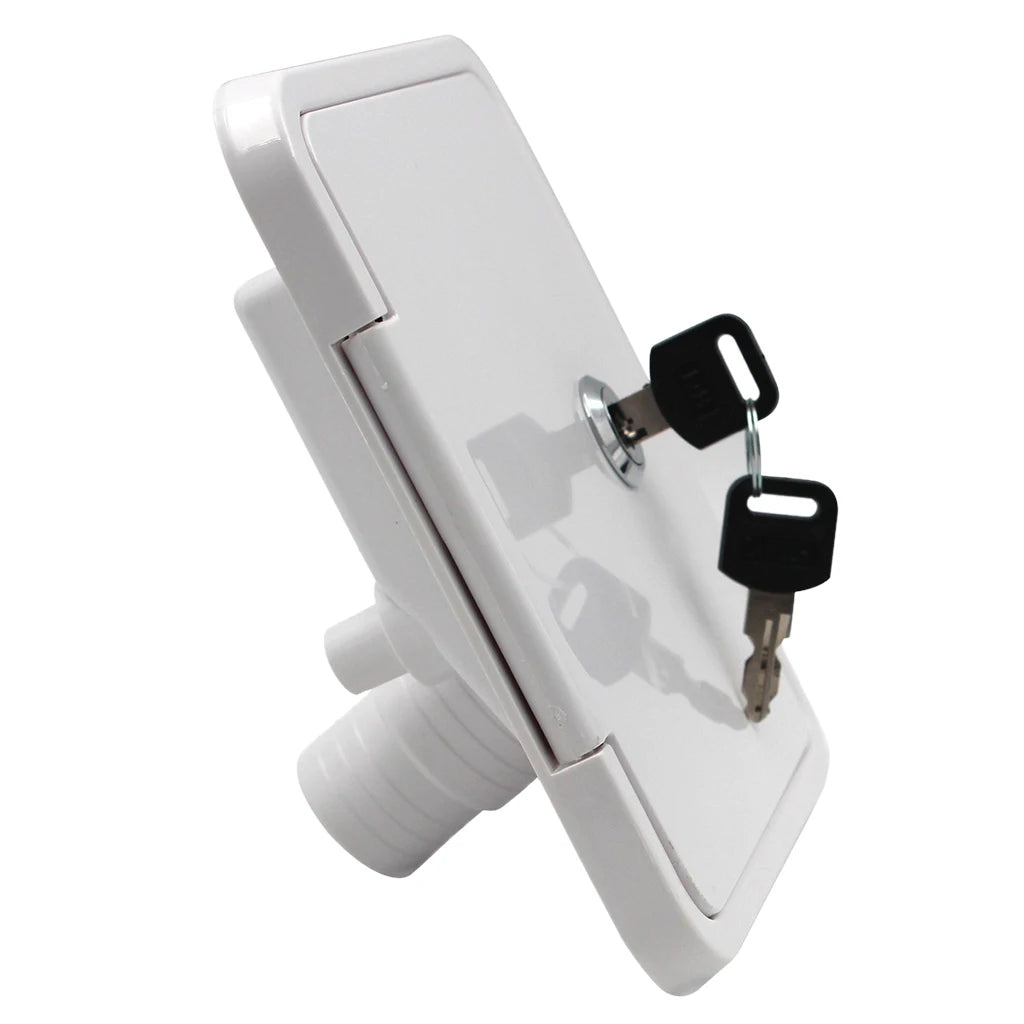 Universal controllable White Gravity Water /water intake Fill Dish Lock Keys RV Trailer Camper for RV Trailer