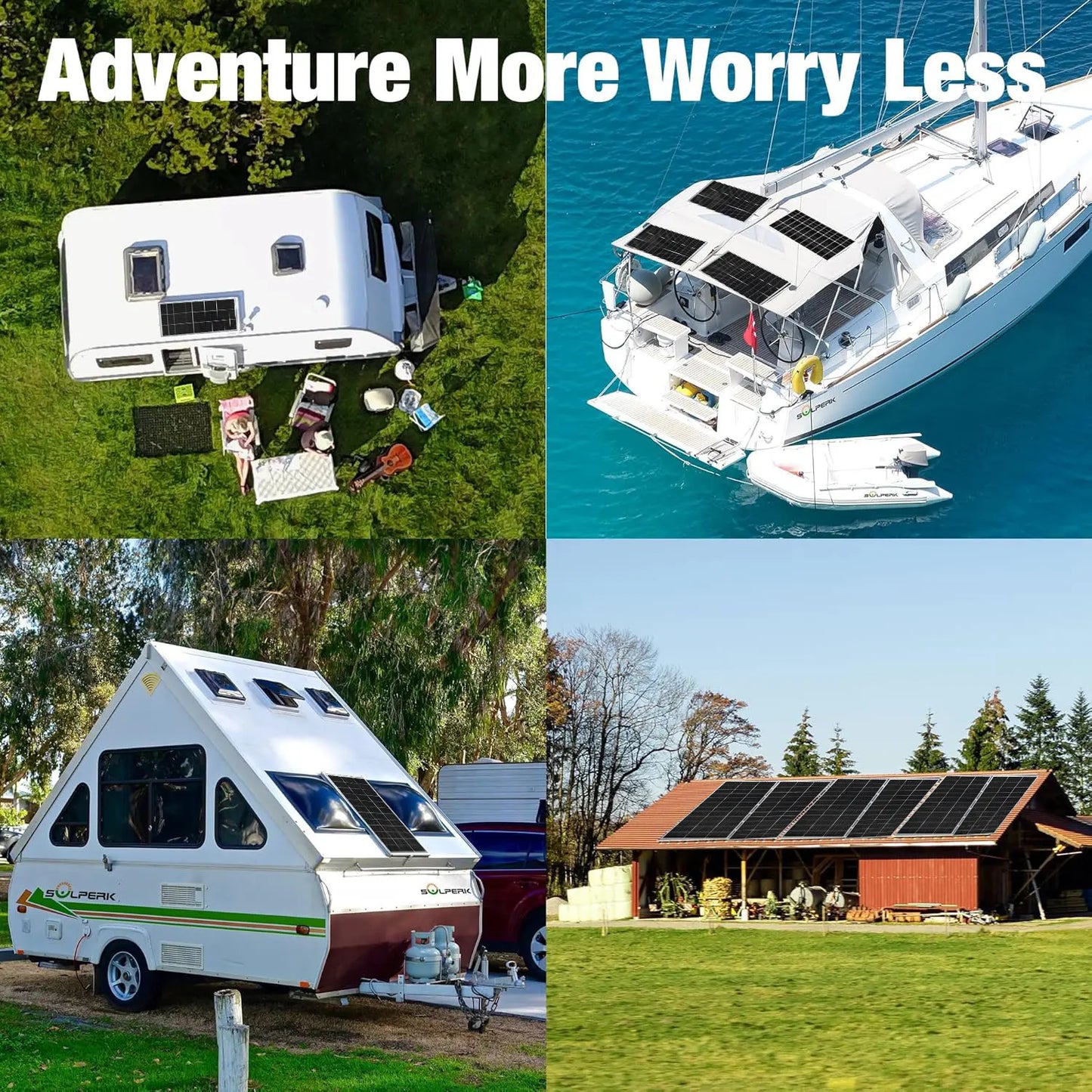 120W 240W 360W 480W Glass Rigid Solar Panel 18V Photovoltaic Panel Monocrystaillne Solar Cell12V/24V Battery Charger Home Roof