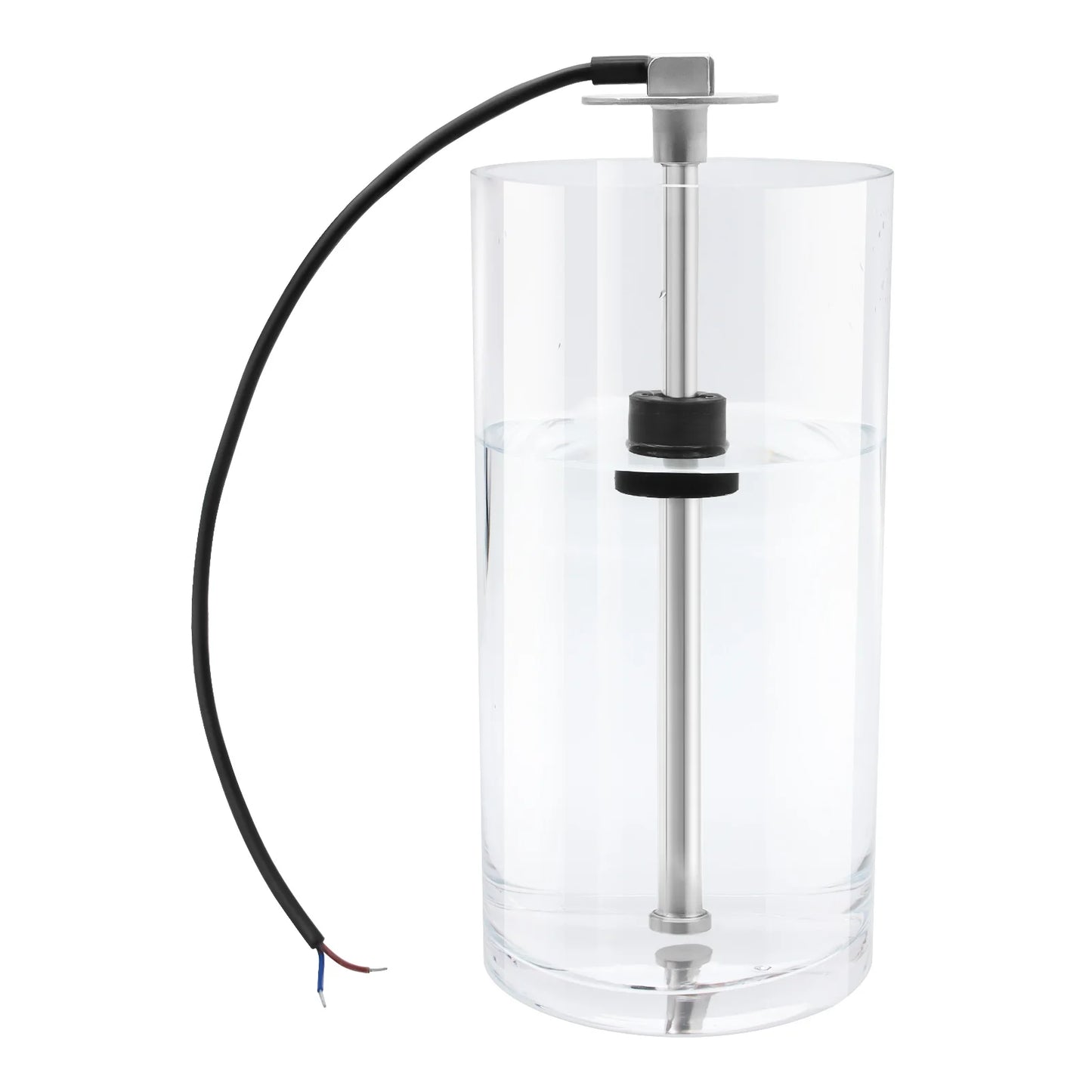 Water Level Gauge Water Level Sensor 52mm Water Level Meter Indicator With Red Light 100-500mm 0-190 Ohm Sensor 12V24V Custom