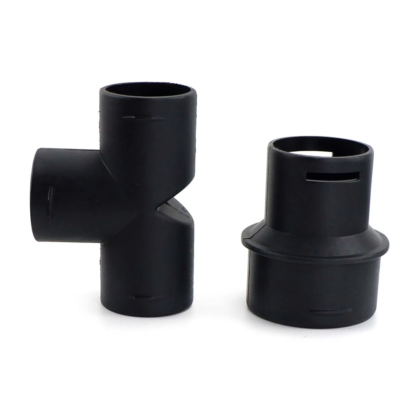 42to60mm 42to75mm Converter + T or Flat Connector Diesel Heater Air Duct Ducting Black For Car Truck VAN Camper