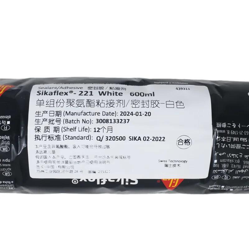 Original Sikaflex 221 Sealant Adhesive Multi-Purpose Elastic Polyurethane Sealant for Exterior Sealing 310ml