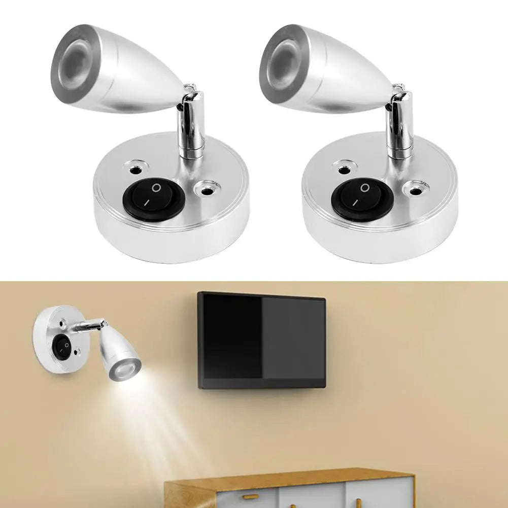 12V LED Interior Reading Lights Switch Campervan Boat Wireless Portable Auto Interior Lamp Rv Camper Accessories