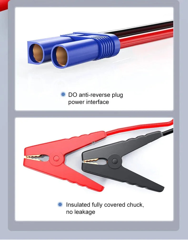 EAFC 2000A Car Jump Starter Portable Power Bank 20000mAh Car Battery Booster 12V Auxiliary Starting Device for Diesel Gasoline