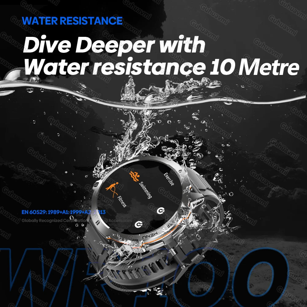 2025 Original TANK T3 Ultra GPS Smart Watch Men 10ATM Waterproof Smartwatch HD AMOLED 1000mAh Fitness T-Rex 3 Electronic Watches