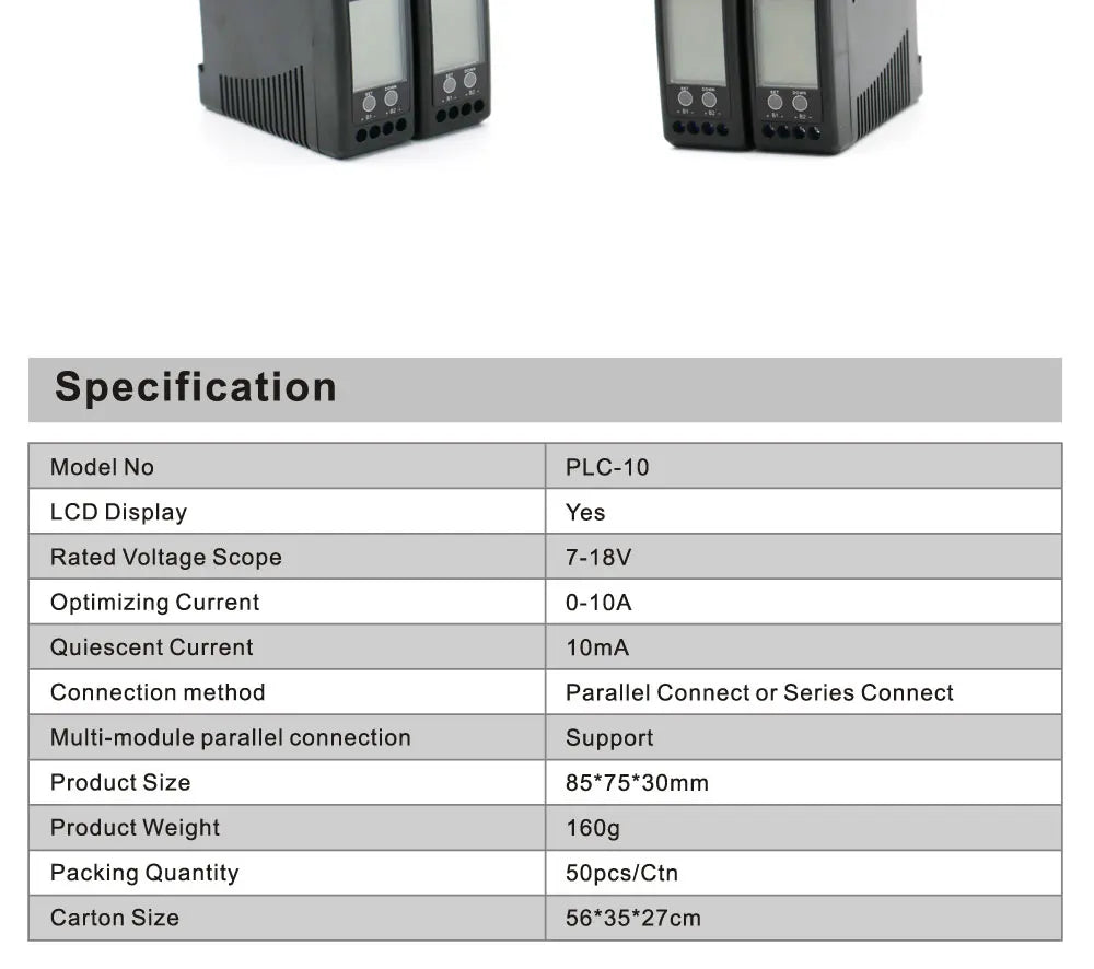 MAZAVA  PLC-10 HX02 Battery Balancer  2S 4S 12V 24V 36V 48V 96A ctive LCD Lead Acid Li li-ion LiFePO4 Battery Equalizer Monitor