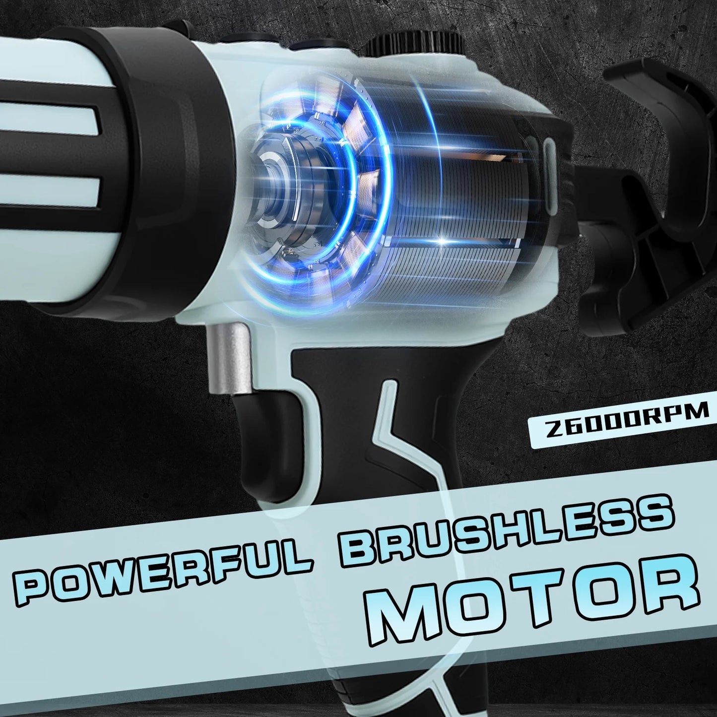 Brushless Electric Caulking Gun Stepless Speed Control Cordless Silicone Gun with LED Light for Makita 18V Battery (No Battery)