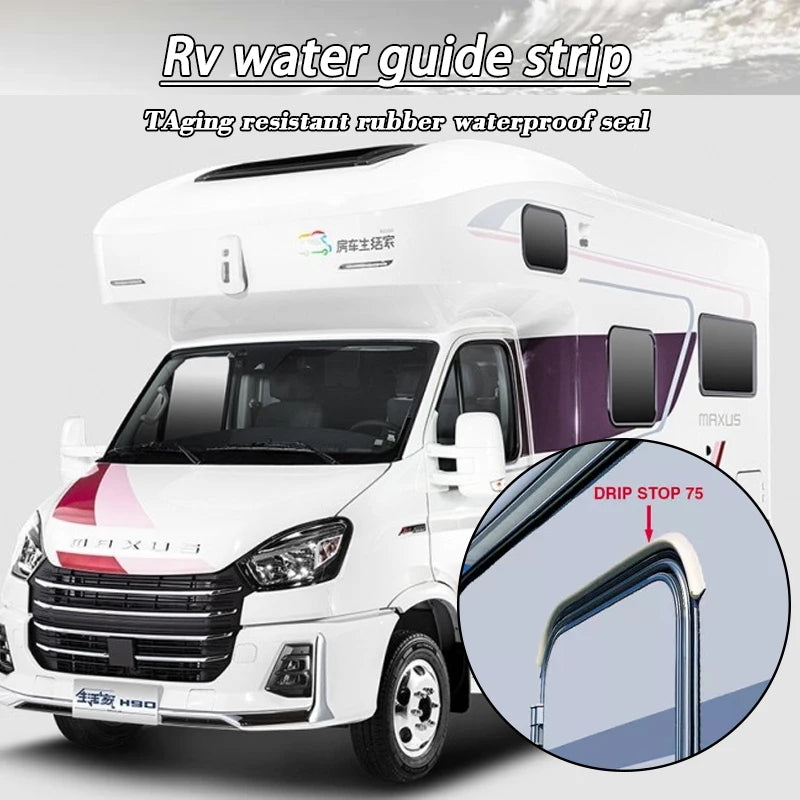 Camper Van Gutter Rain Guard Drip Stop 1 /2/3/5/10M For FIAMMA DRIPSTOP Caravan Motorhome Parts Rv Camper Accessories