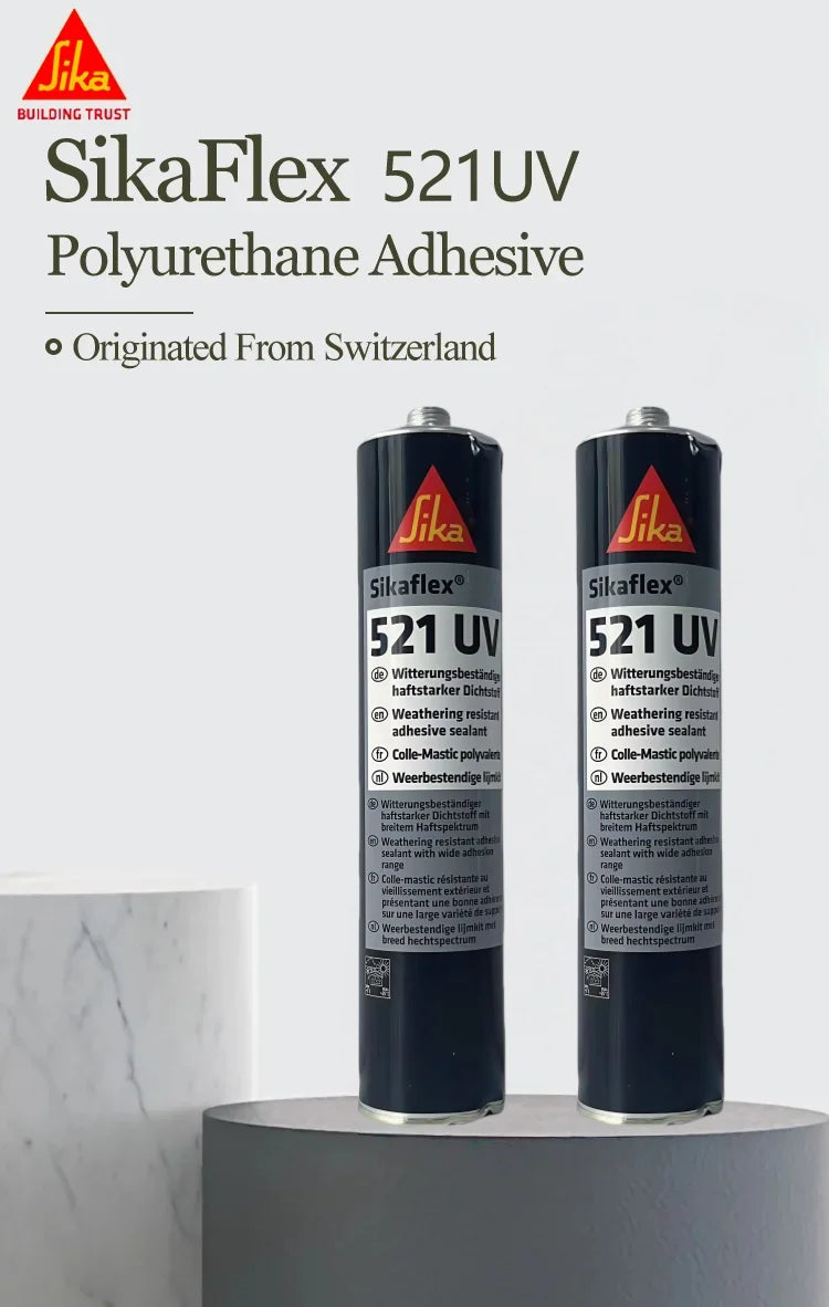 Original Sika Sikaflex 521 UV Resistant Polymer Sealant Waterproof Low Modulus STP Adhesive Sealant 300ML/600ML