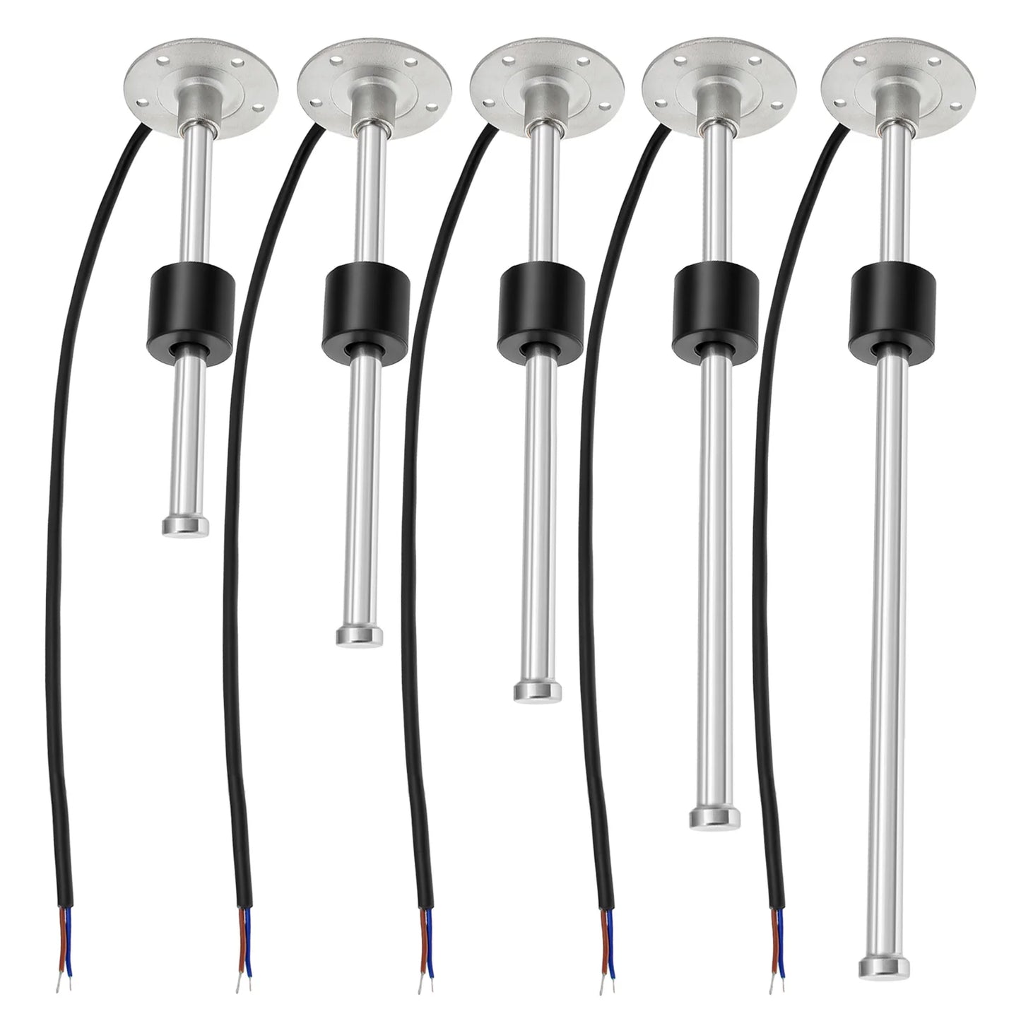 2"52mm Car Digital Gauge A5 Fuel Float Sensor 0~190ohm With Indicator Water Level Tank Meter Red Backlight for Yacht Marine Boat