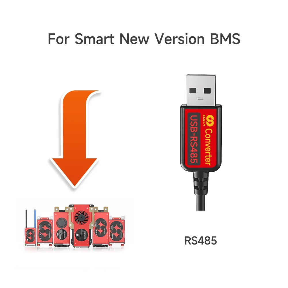 Daly Smart BMS Accessory WIFI Bluetooth USB To UART RS485 Cables Module NTC Battery SOC Capacity Indicator LCD Screen Board