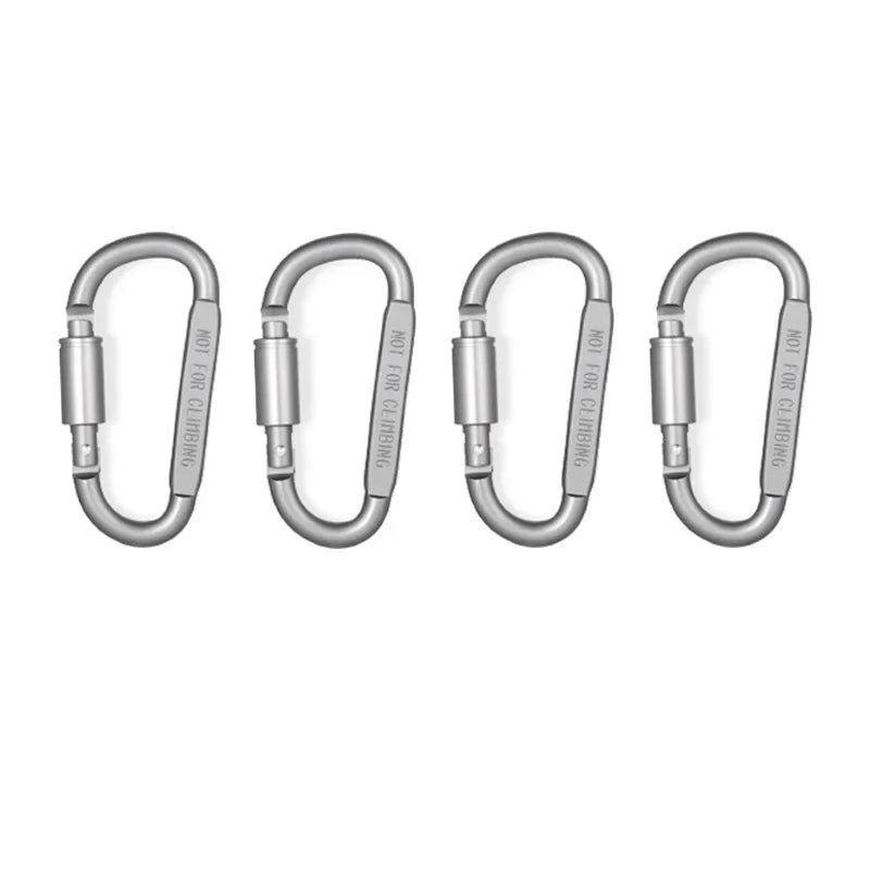 4-6PCS Carabiner Set For Key Camping Survival EDC Outdoor Keychain Clip  Alloy Aluminum Tactical Caribiner Hook Karabiners