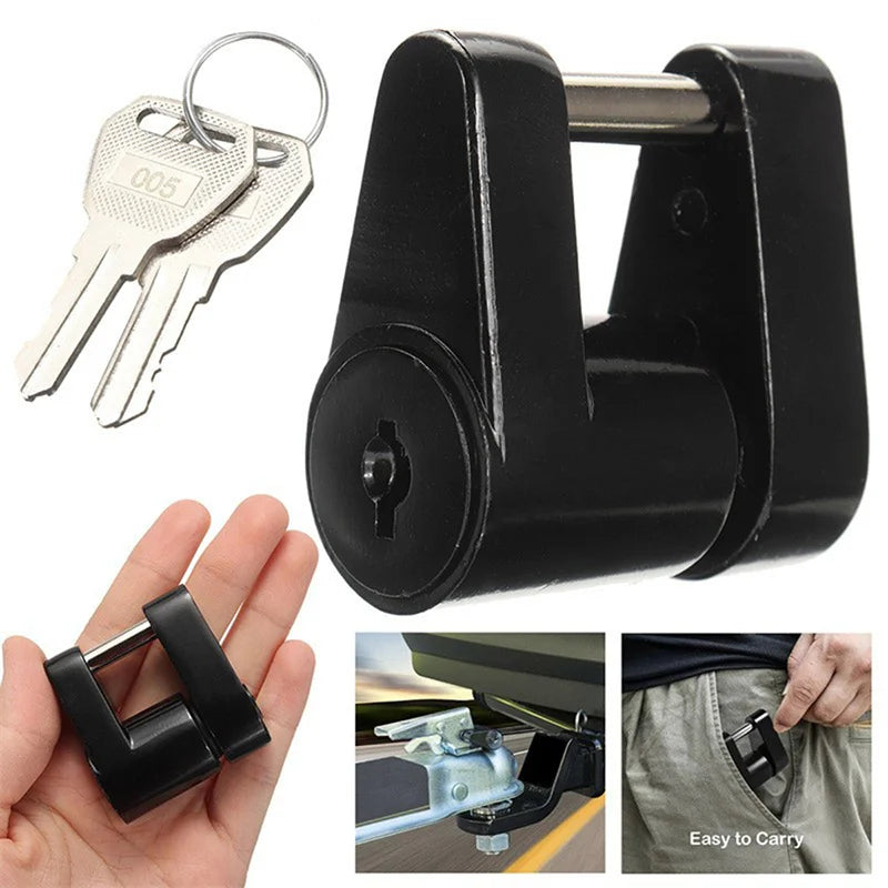 Cross-Border Trailer Accessories 1/4 Inch Small Trailer Lock Trailer Hook Connector Lock RV Truck Connector Truck Accessories
