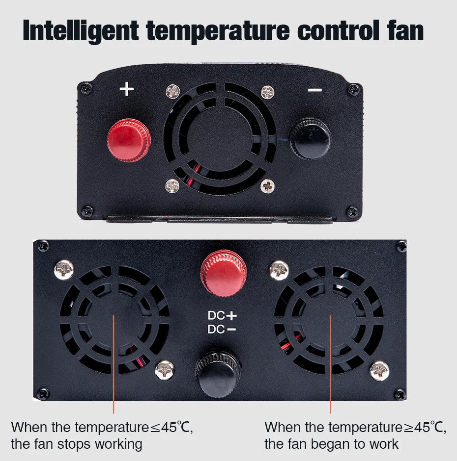 Car Pure Sine Wave Inverter DC 12V 24V To AC 220V 3000W 4000W 5000W Voltage Transformer Power Converter Solar Inverter LCD Dis