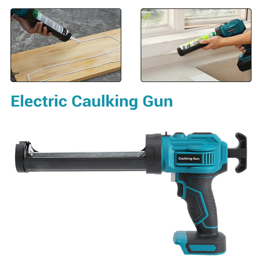 Electric Caulking Gun for Makita 18V Battery Cement Glass Adhesive Glue Seal Sealant Tool Wireless Glass Glue Gun (No Battery)