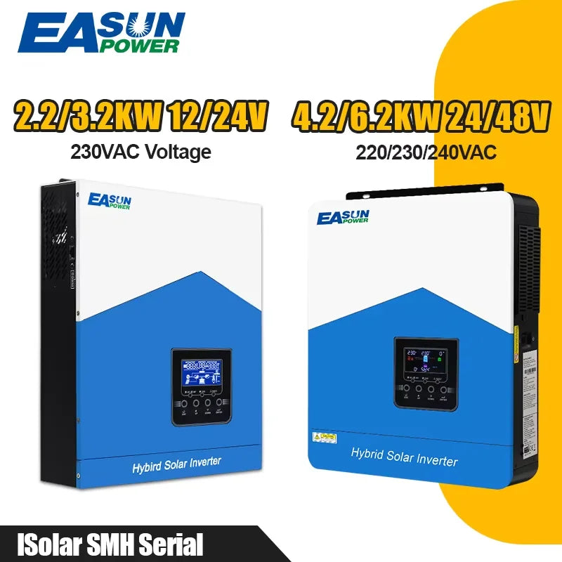 Hybrid Solar Inverter 6.2KW 4.2KW 3.2KW 2.2KW Solar Inverter Controller 12V 24V 48V 120A MPPT Hybrid Inverter with WIFI Off Grid