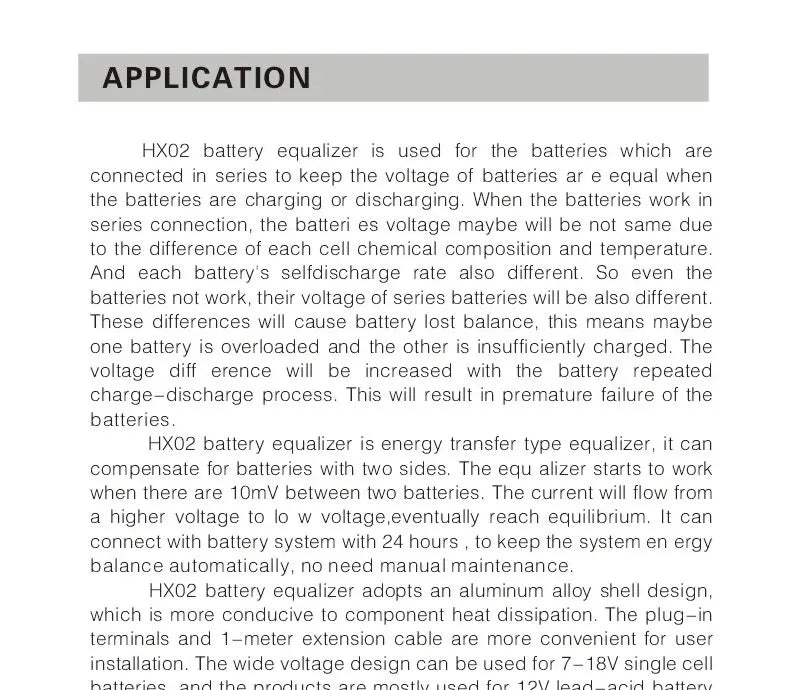 MAZAVA  PLC-10 HX02 Battery Balancer  2S 4S 12V 24V 36V 48V 96A ctive LCD Lead Acid Li li-ion LiFePO4 Battery Equalizer Monitor
