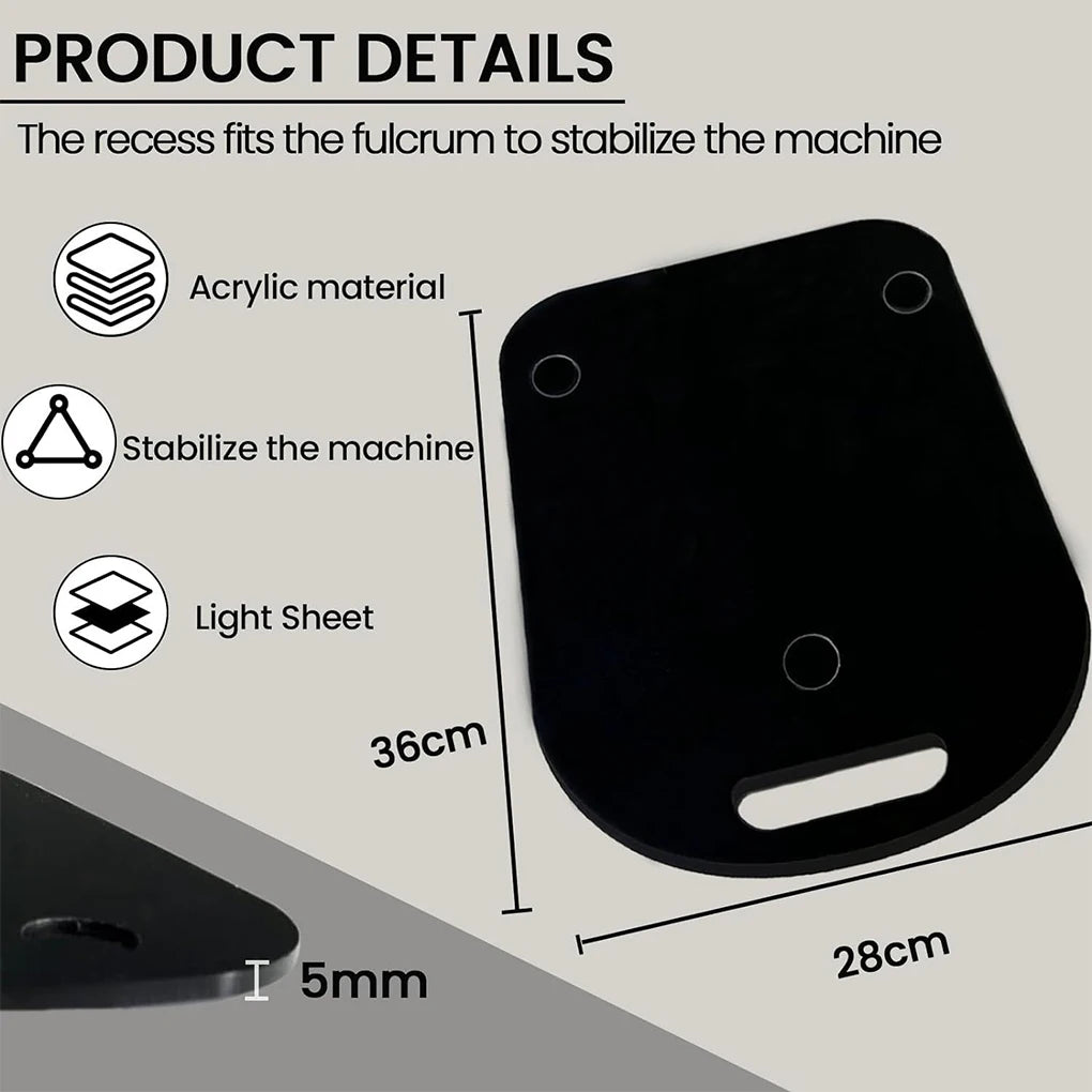 2025 New Gliding Board For Thermomix TM6 TM5 Gliders Effortless Moving Acrylic Rolling Board