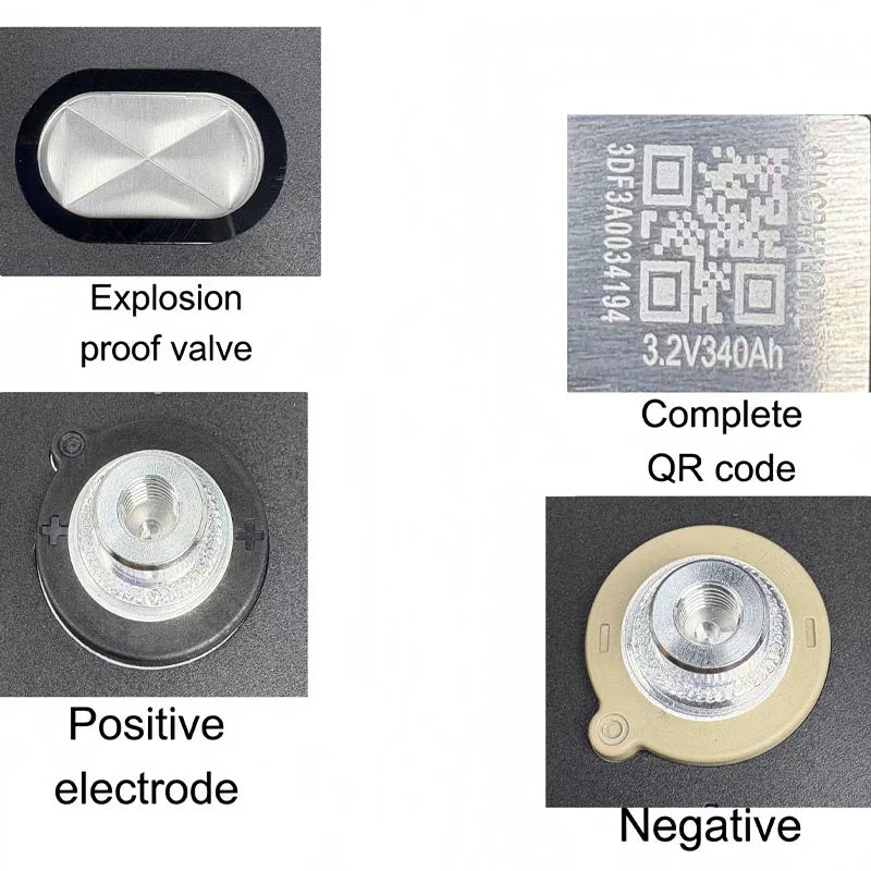 Lifepo4 Battery 3.2V 340Ah lithium iron phosphate rechargeable battery with 10000 cycles DIY 12V 24V 48V RV EV Golf Cart Solar