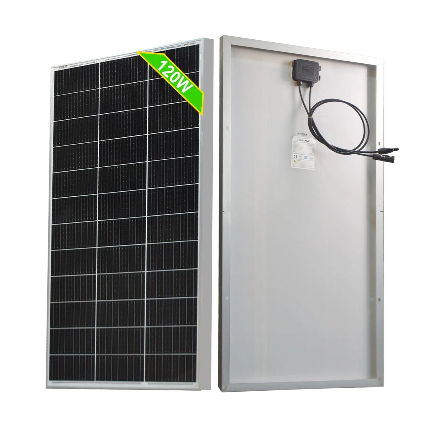 120W 240W 360W 480W Glass Rigid Solar Panel 18V Photovoltaic Panel Monocrystaillne Solar Cell12V/24V Battery Charger Home Roof