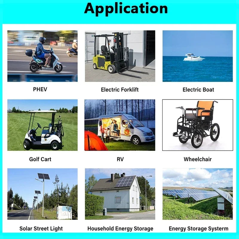 10000 Cycles 3.2V 320Ah 340AH Lifepo4 Rechargeable Battery Grade A DIY12V 24V 48V RV EV Boat Golf solar energy camping duty-free