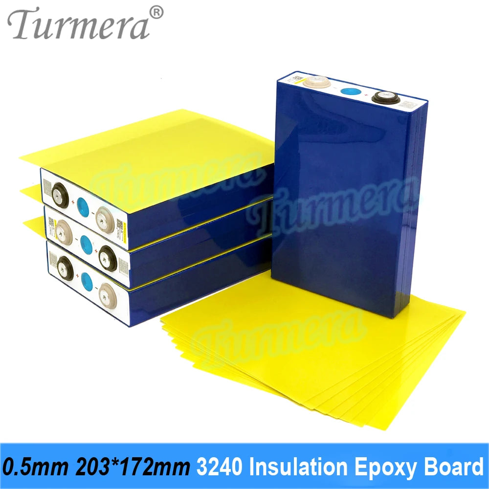 Turmera 3240 Insulation Epoxy Plate 0.5mm Thickness 203*172mm for 3.2V 280Ah 320Ah 310Ah 90Ah 12.8V Lifepo4 Battery Pack Diy Use