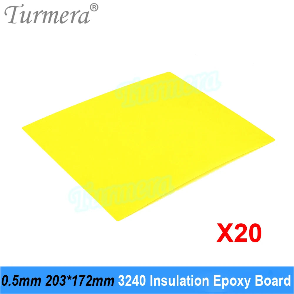 Turmera 3240 Insulation Epoxy Plate 0.5mm Thickness 203*172mm for 3.2V 280Ah 320Ah 310Ah 90Ah 12.8V Lifepo4 Battery Pack Diy Use