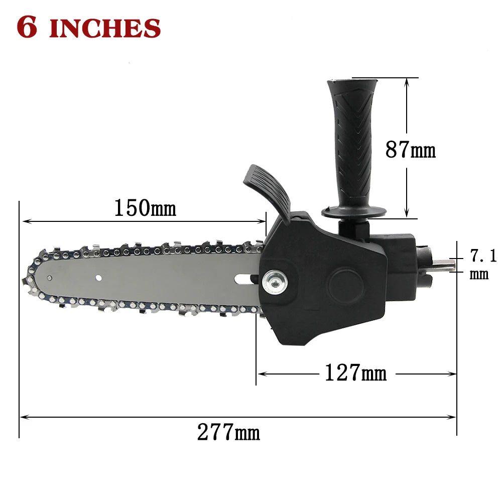 4/6-inch household mini electric drill to electric saw converter logging saw garden saw electric chain saw conversion head tool