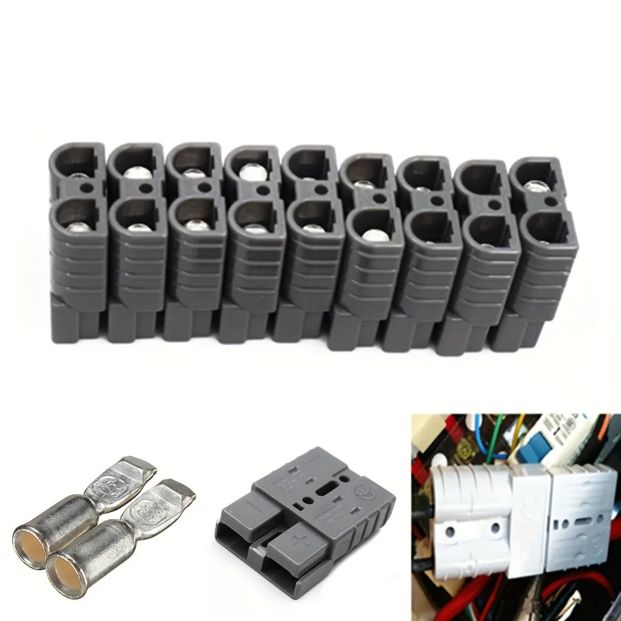 2/6/10Pcs 50A 120A 175A 350A Battery Charging Connector 600V High Current Fast Power Plug for Electric Car Batteries, Solar Cables