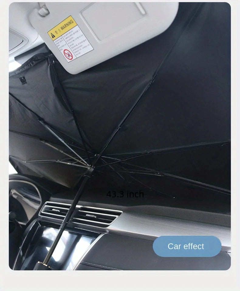 Car Front Windshield Sunshade Umbrella Summer Sun Protection Sunshade Blocking Car Interior Cooling Supplies