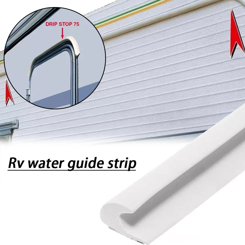Camper Van Gutter Rain Guard Drip Stop 1 /2/3/5/10M For FIAMMA DRIPSTOP Caravan Motorhome Parts Rv Camper Accessories