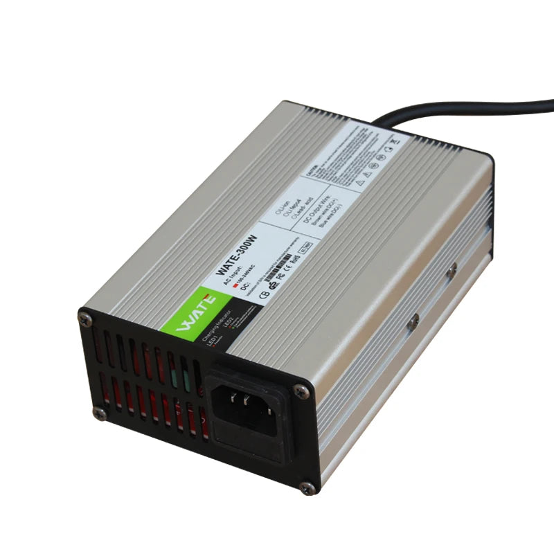 14.6V 10A Charger Smart aluminum Case For 4S 12.8V Outdoor Portable LiFePO4 Battery fast Charger WATE