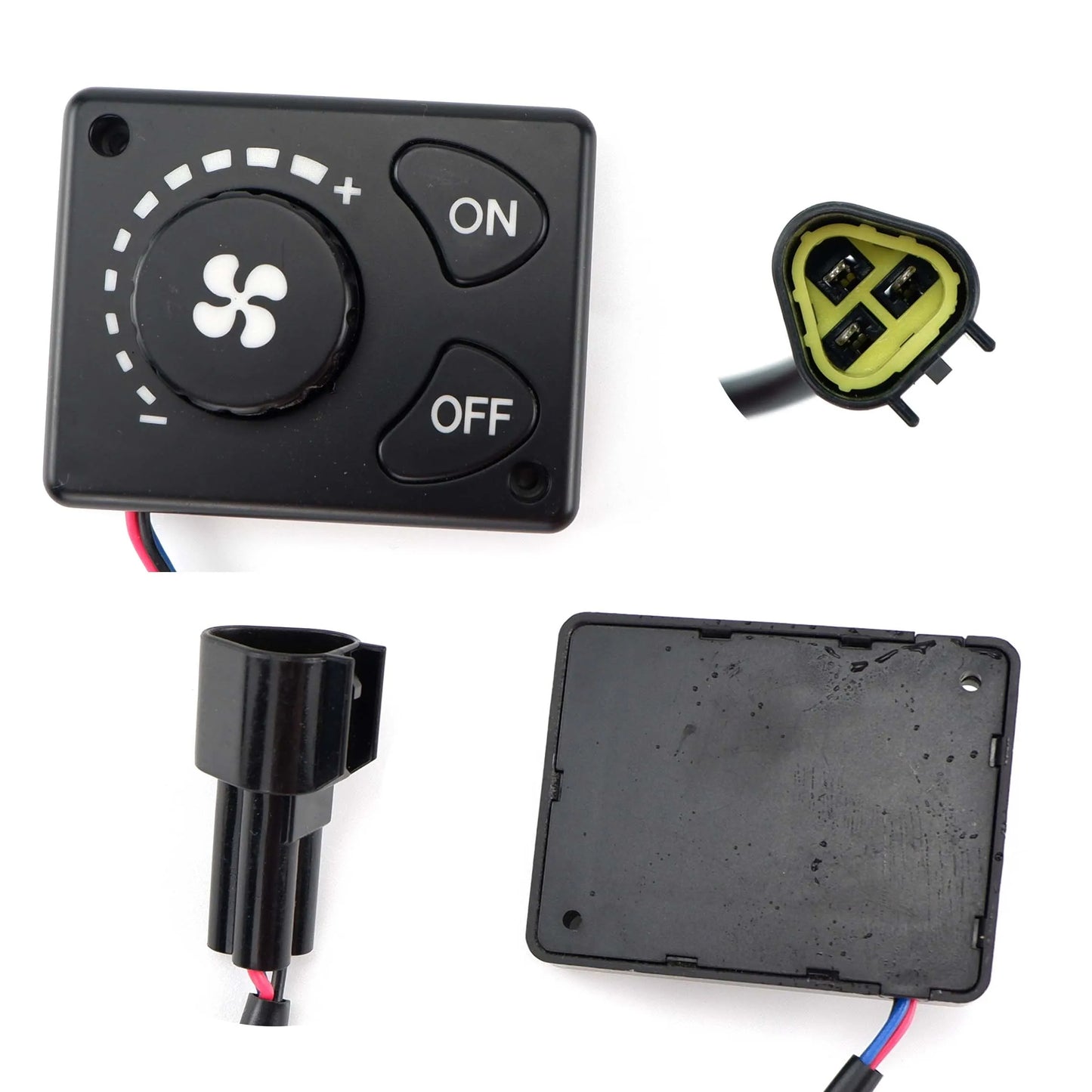 3 Pins 12V / 24V Air Diesel Parking Heater Controller Switch Knob Timing Black For Car Truck VAN