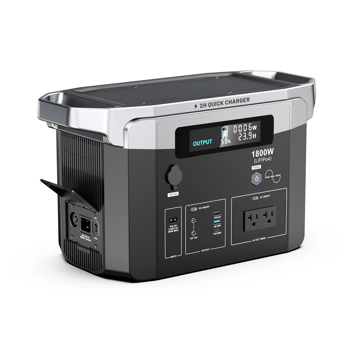 KEPLER OEM ODM Portable 1800W LiFePO4 Ion Pure Sine Wave Power Station for Camping Hiking Emergencies and Home Backup