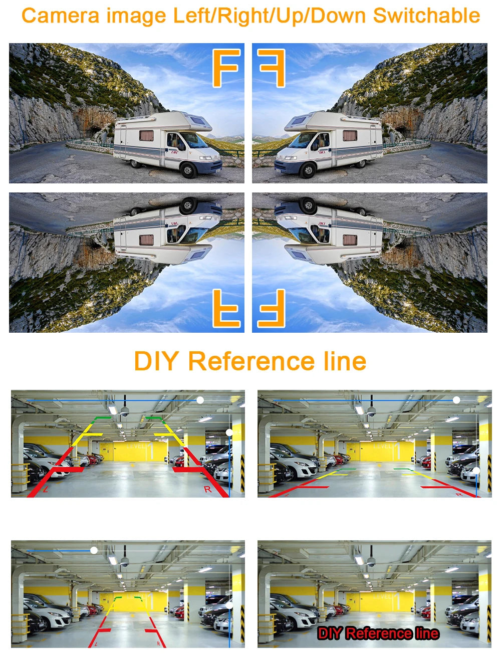 Carsanbo Universal Wireless Night Vision Rear View Camera HD Car Waterproof Wifi Reversing Camera 5V USB 12V Support Android IOS