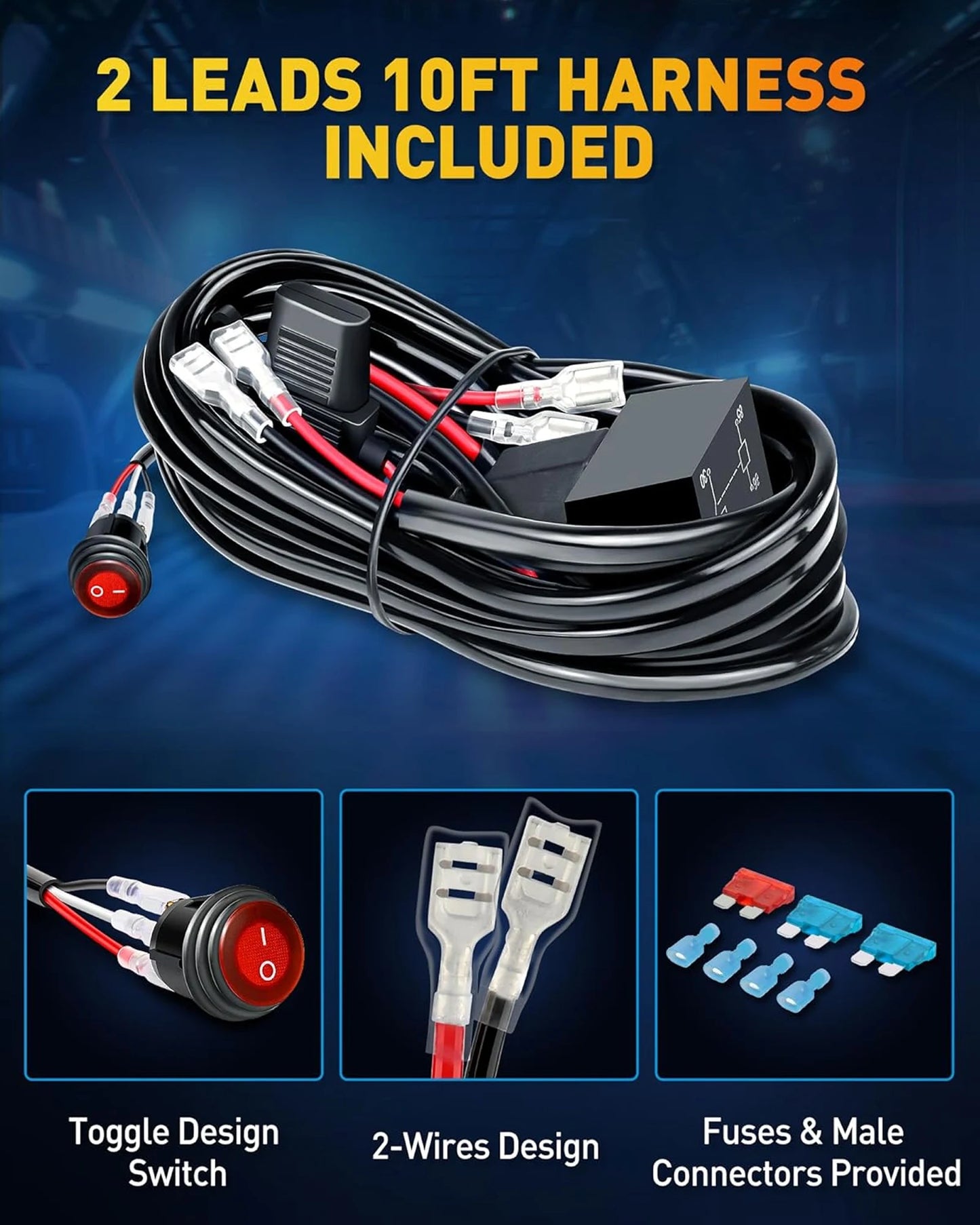 NAOEVO 4 Inch 2Pcs LED Pod Lights Spot Flood Combo LED Fog Driving 4x4 Off Road Lights Work Lights for Truck Boat ATV UTV Jeep