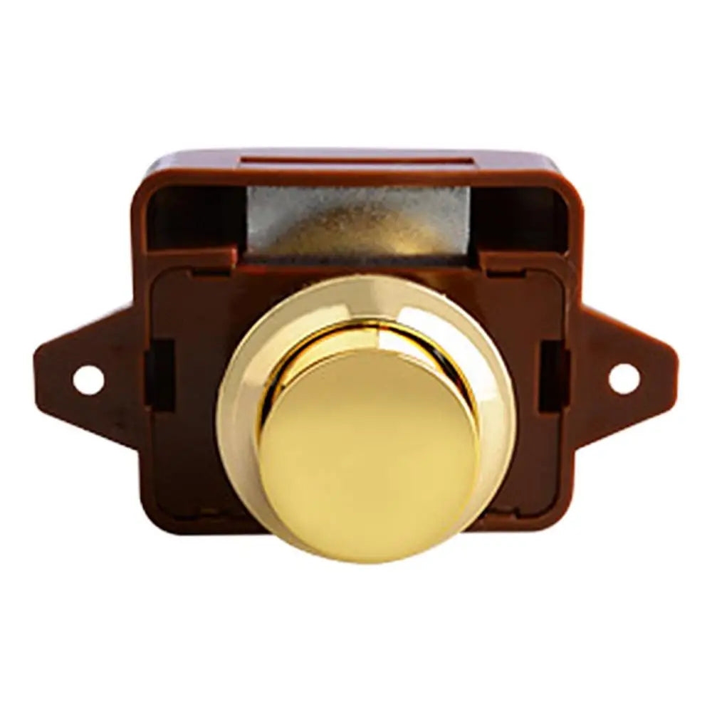 Keyless RV Push Cabinet Locks Cabinet Door Catches Locks Drawer Keyless Zinc Alloy Button For RVs Camper Van Caravan Motorhome