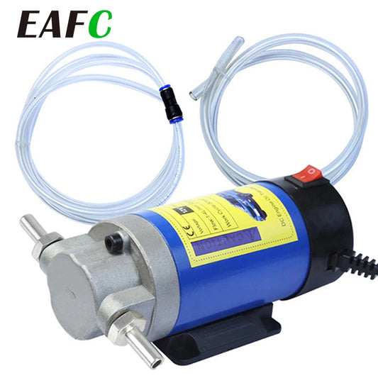 Portable 12V/24V Oil Transfer Pump 1-4L/min Extractor Fluid Suction Electric Change Fuel Pump Siphon Tool for Car Motor Boats